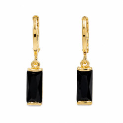 Kolczyki CM miedź pozłacana 14k [ 2,7 cm ] - MF45565