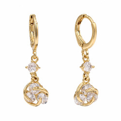 Kolczyki CM miedź pozłacana 14k [ 3,2 cm ] - MF45548-1