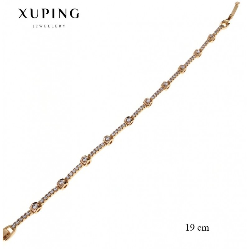 Bransoletka pozłacana 18k - Xuping - MF2306