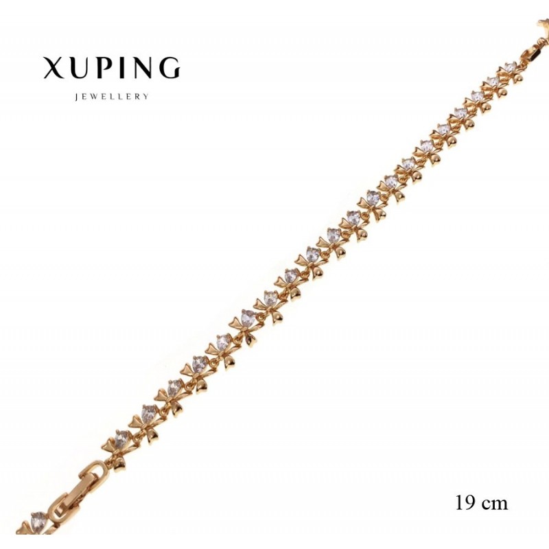 Bransoletka pozłacana 18k - Xuping - MF2596-2